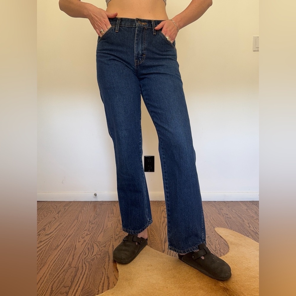 Dickies Dark Blue Women's Straight Leg Jeans